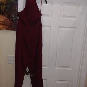 Beautiful cut out front zip back Jumpsuit